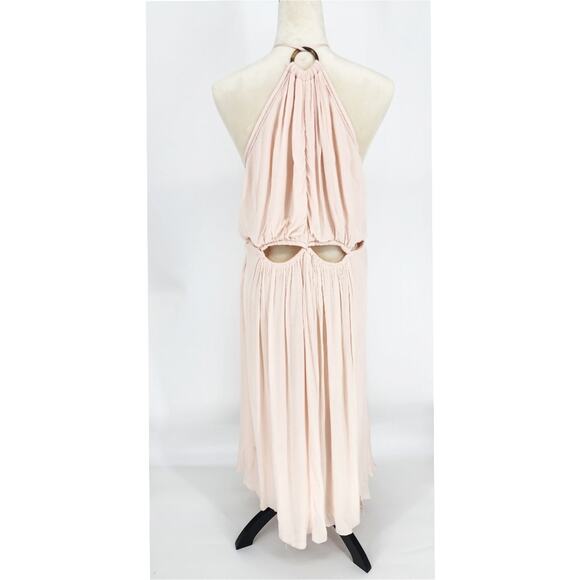 Reiss Matra Cream Halter Midi Dress – Summer Wedding Guest Size 10 - Picture 3 of 8